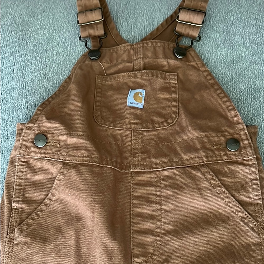 Carhartt Tan Bib Overalls